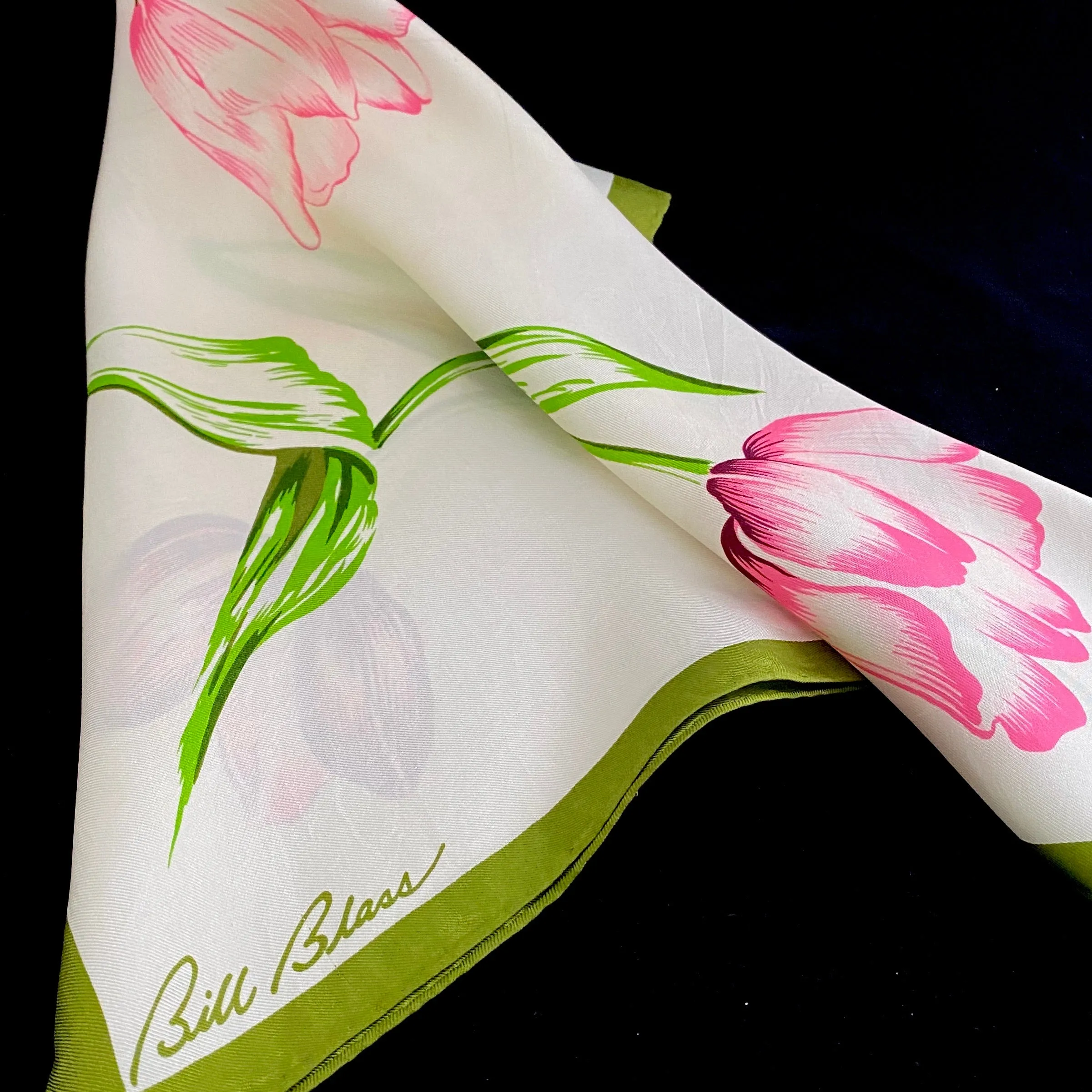 1960s Bill Blass Silk Scarf