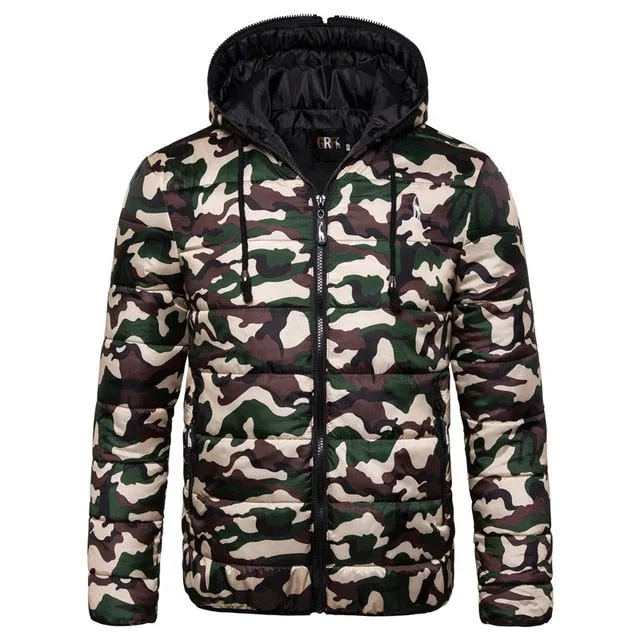 2019 New Waterproof Winter Jacket Men Hoodied Parka Men Warm Winter Coat Men Thicken Zipper Camouflage Mens Jackets