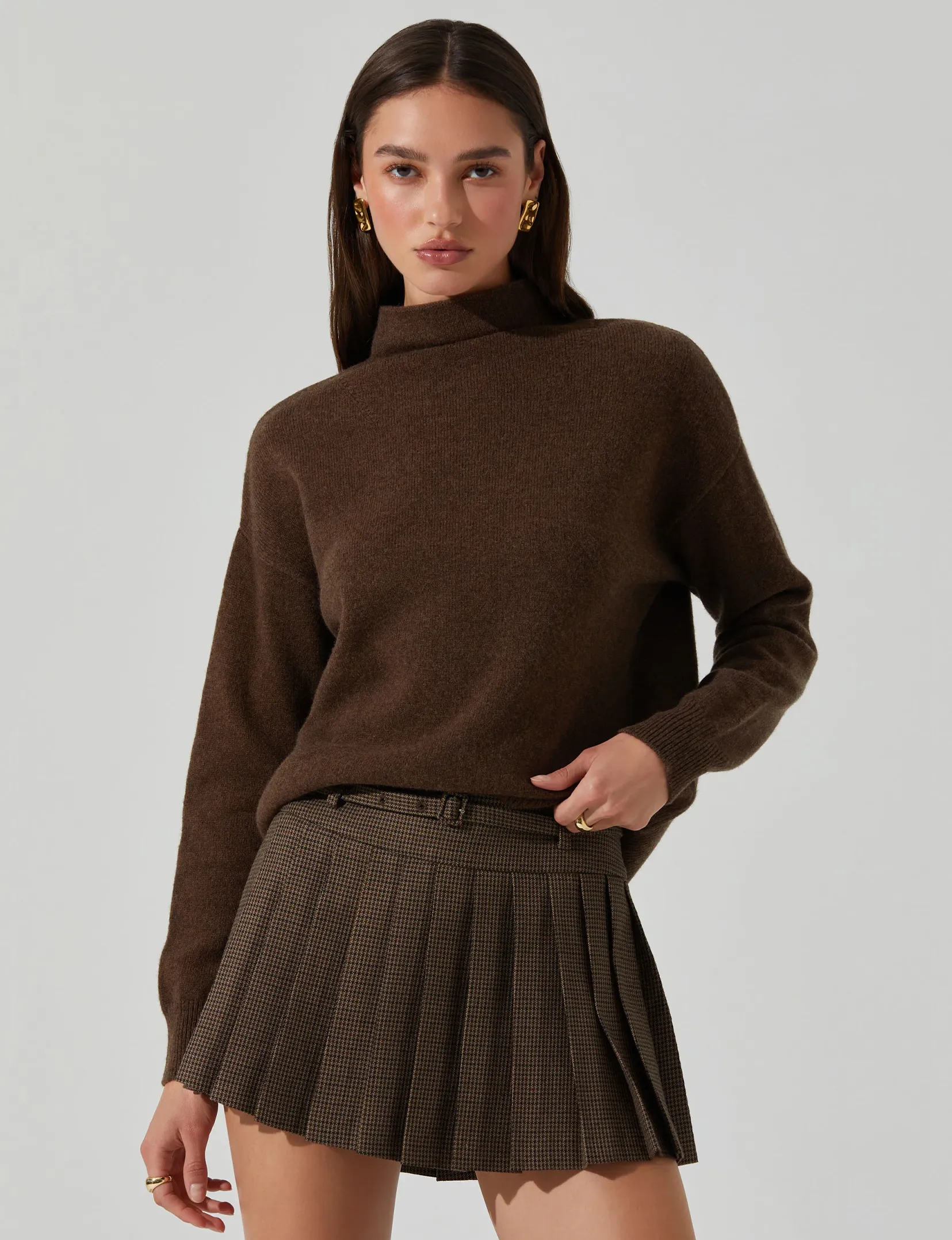 Adley Sweater, Chestnut