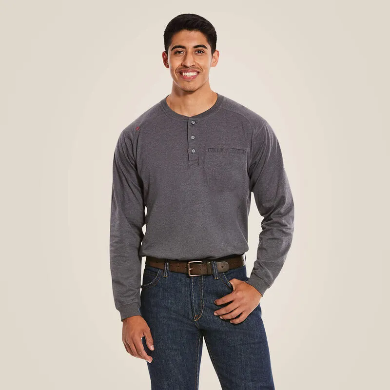 Ariat Mens FR Air Henley Long Sleeve Shirt Style 10027889