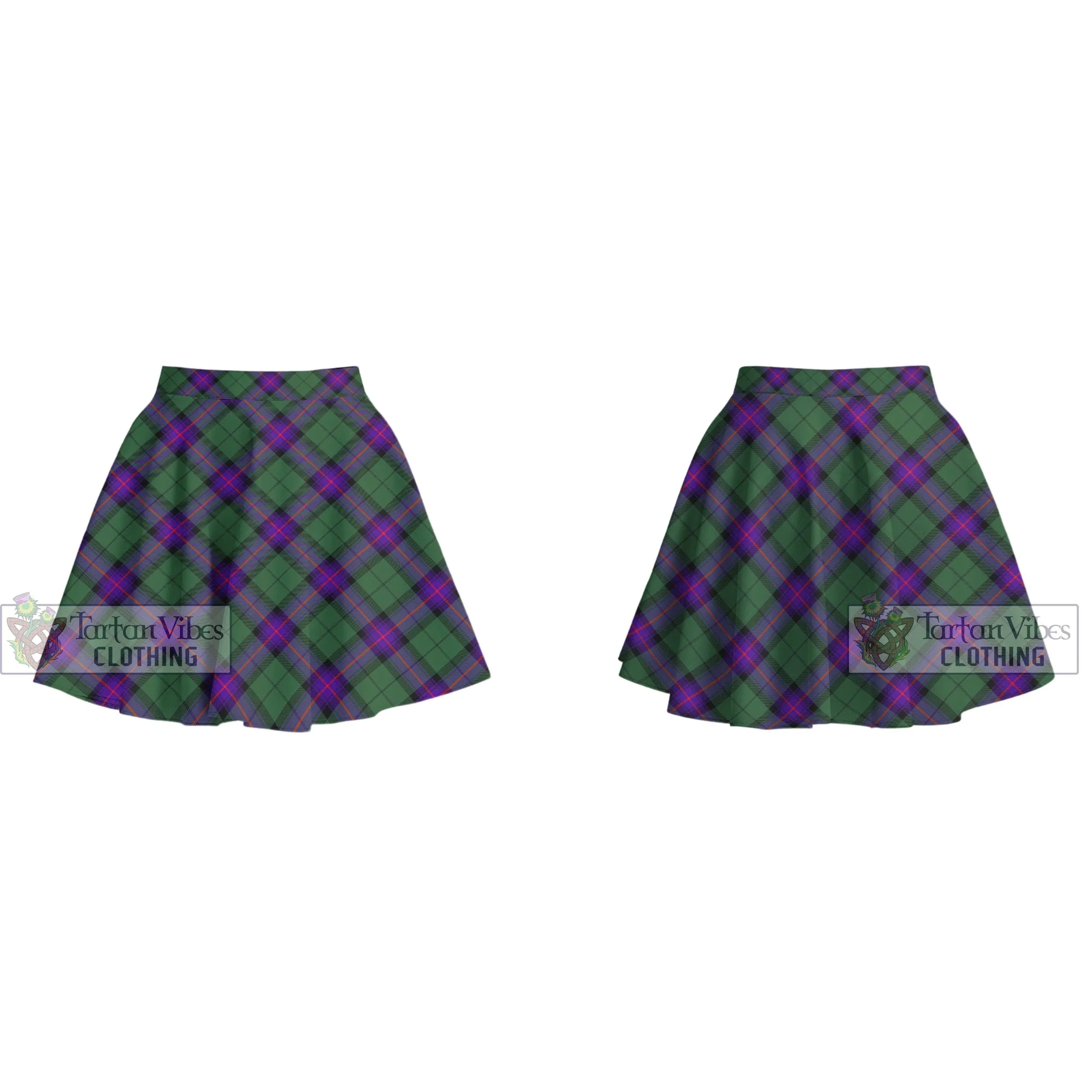 Armstrong Modern Tartan Women's Plated Mini Skirt