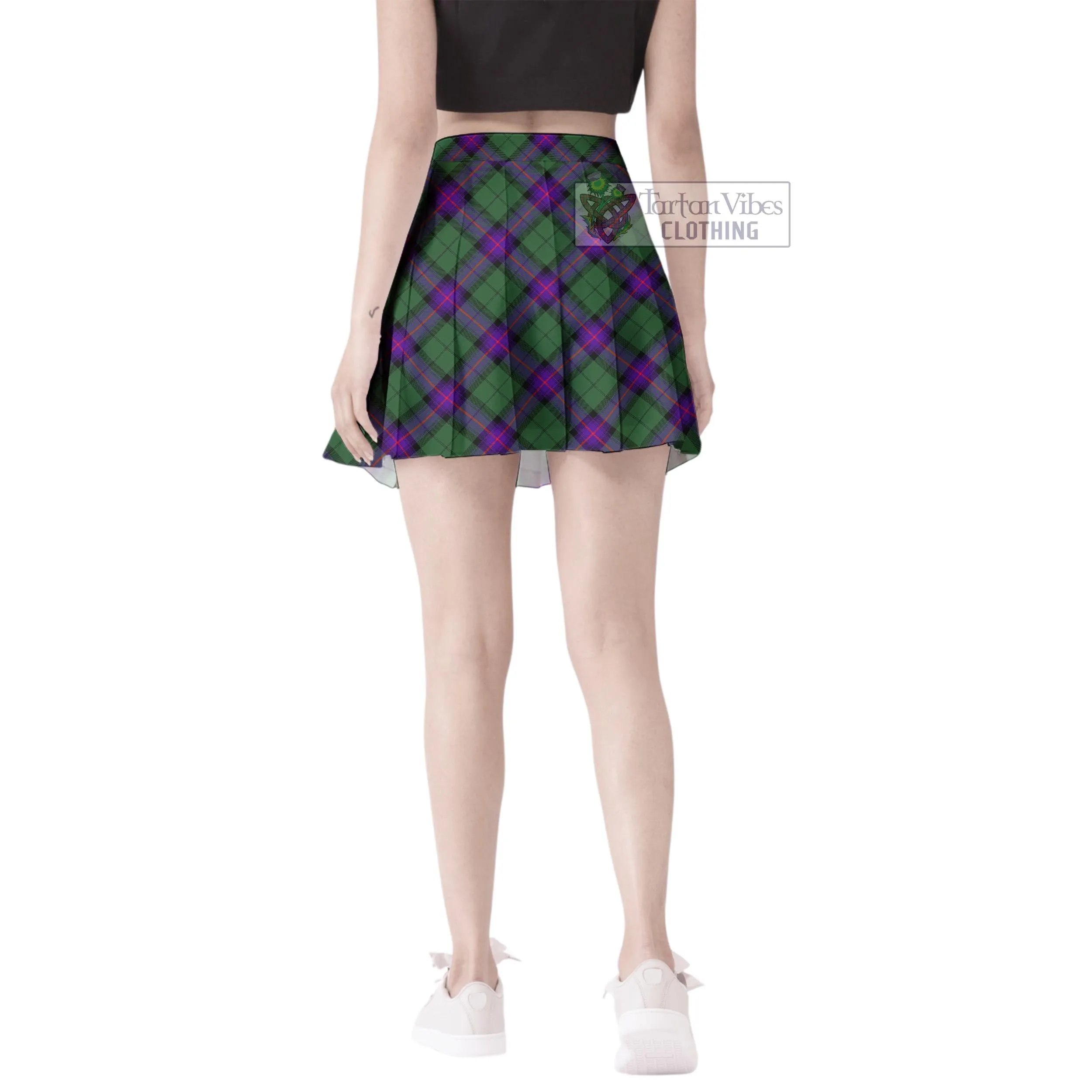 Armstrong Modern Tartan Women's Plated Mini Skirt