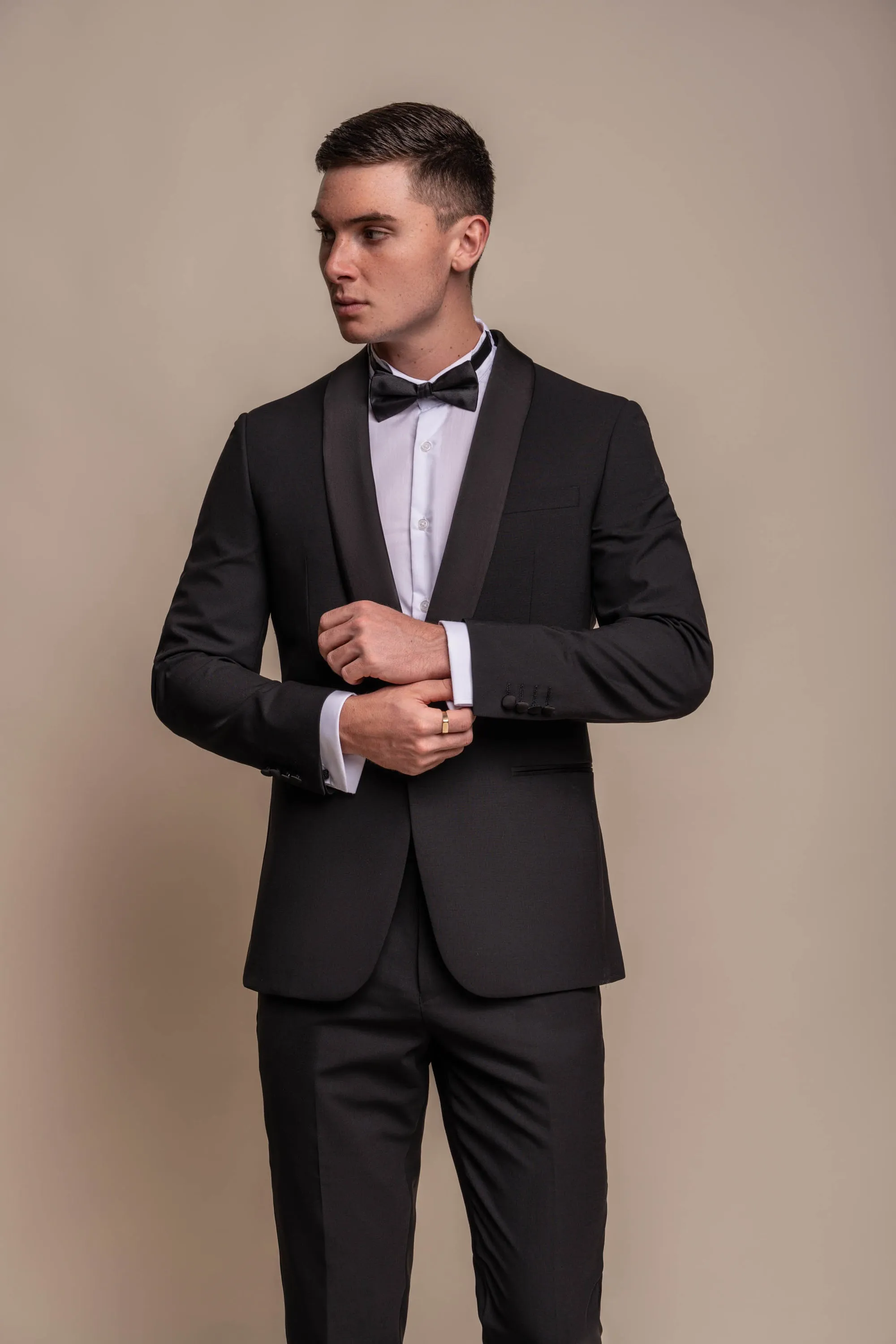 Aspen Black Two Piece Suit