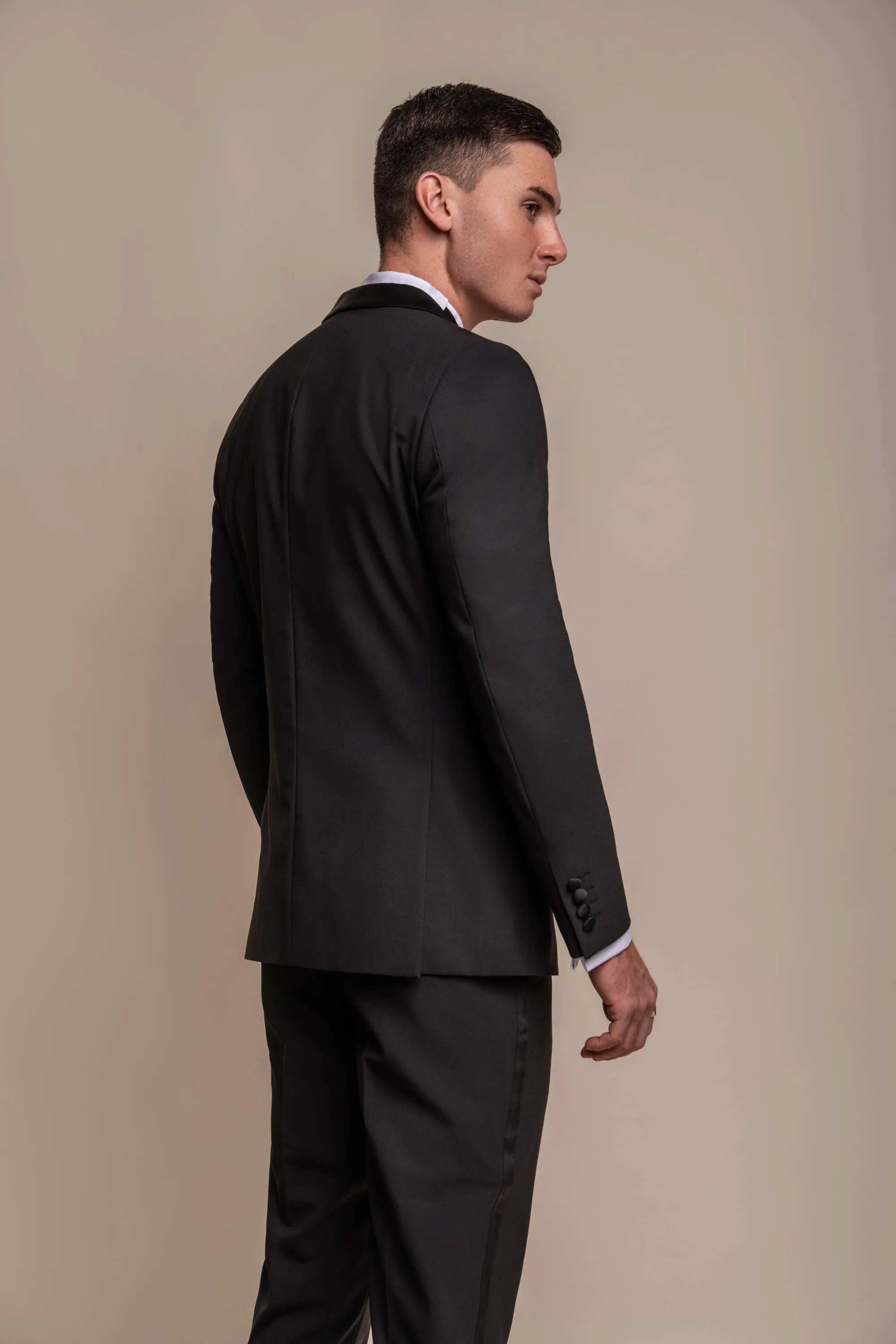 Aspen Black Two Piece Suit