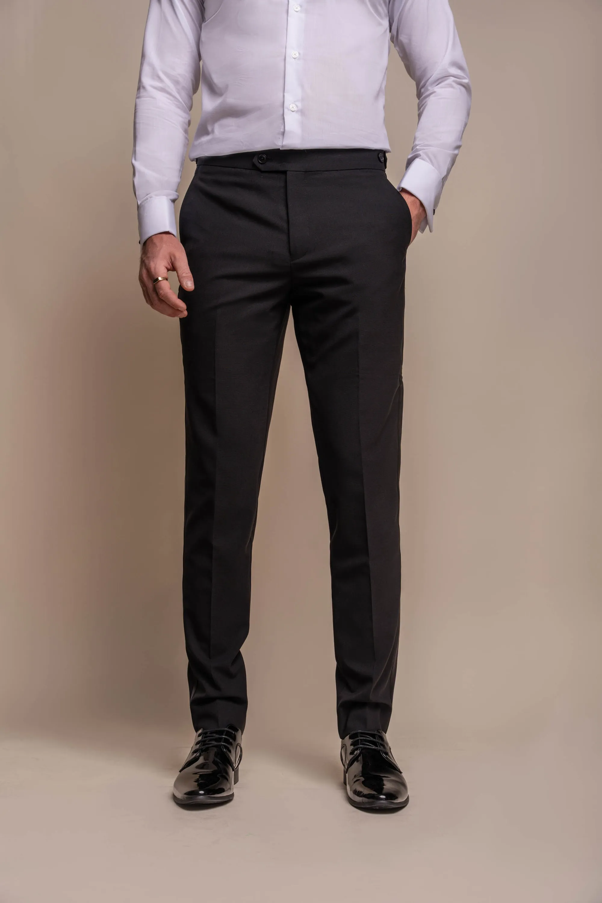 Aspen Black Two Piece Suit