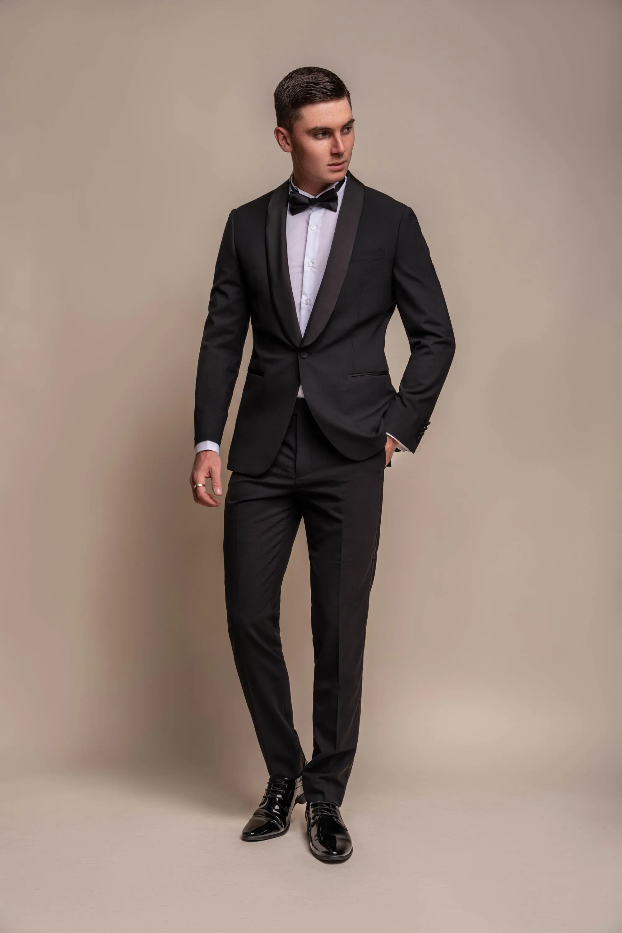 Aspen Black Two Piece Suit