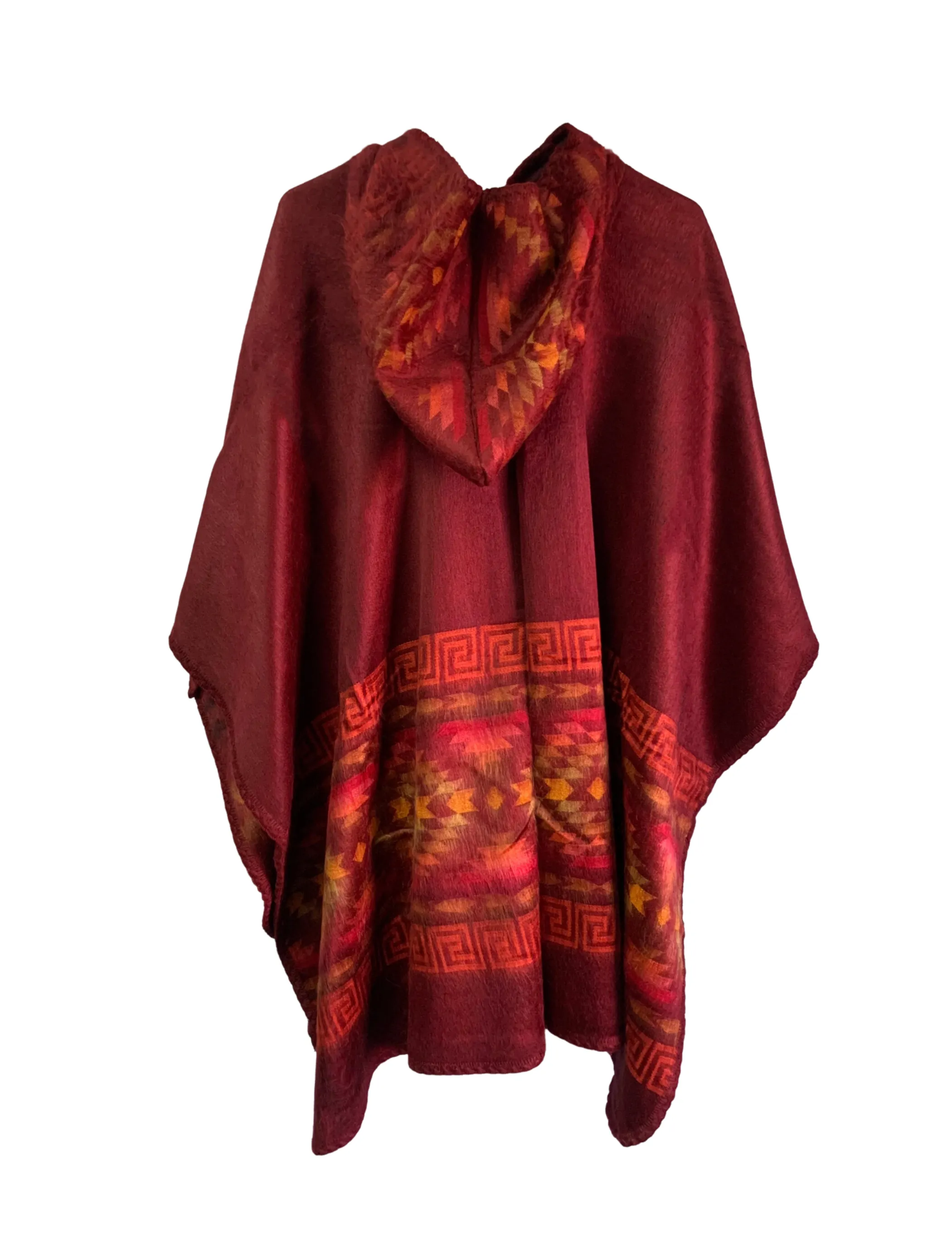 Aztec Unisex Hooded Poncho