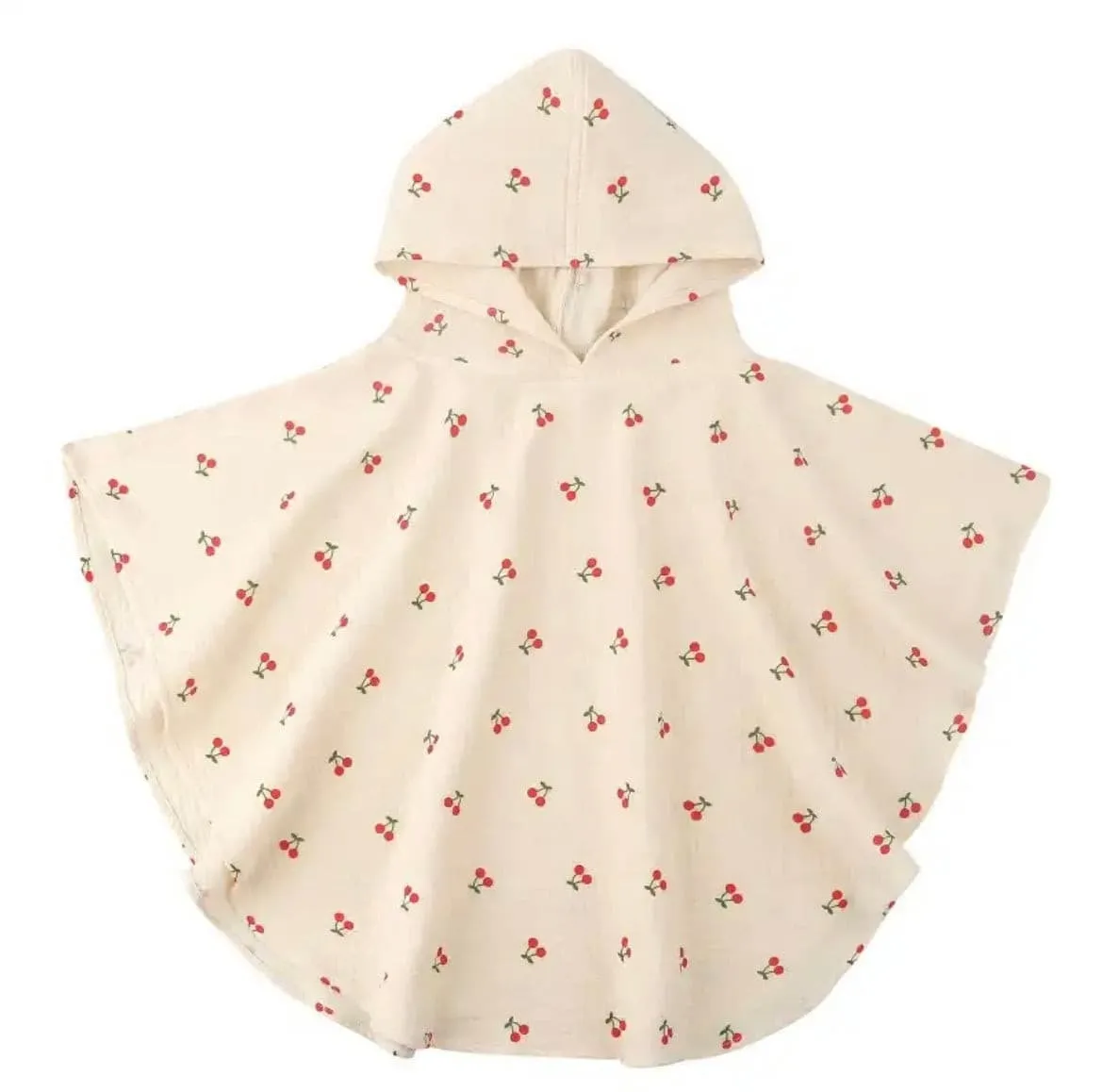 Baby Hooded Muslin Poncho