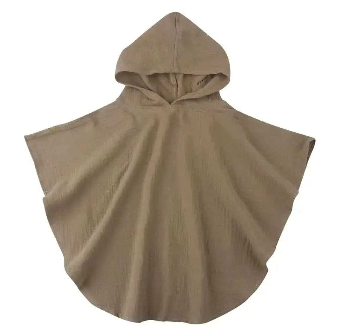 Baby Hooded Muslin Poncho