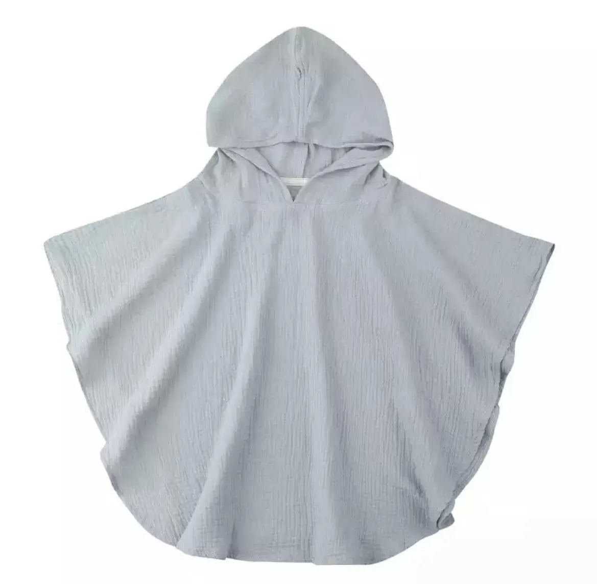 Baby Hooded Muslin Poncho