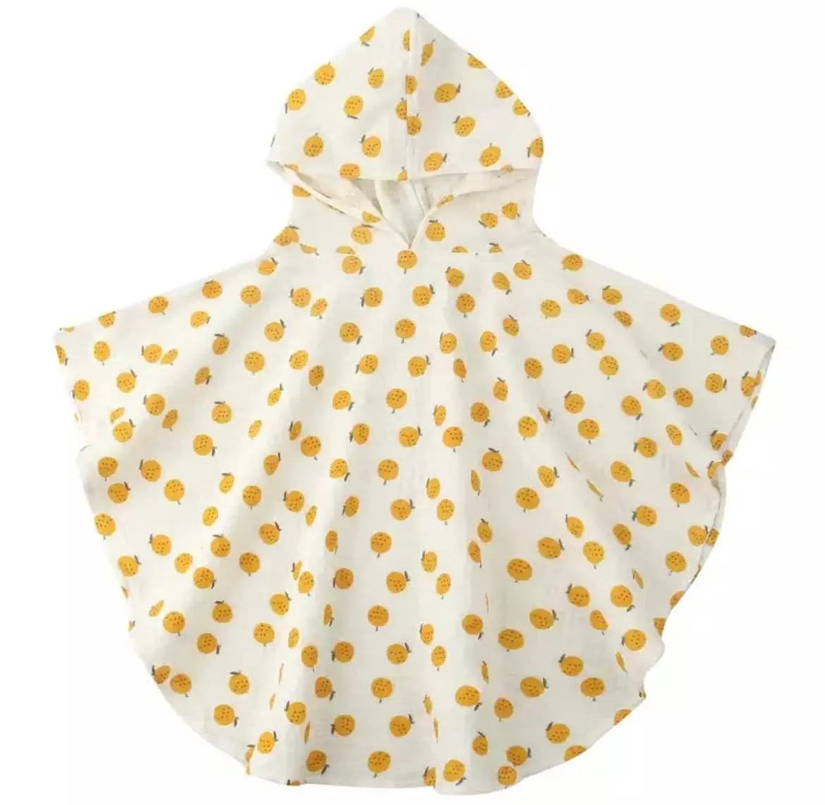 Baby Hooded Muslin Poncho