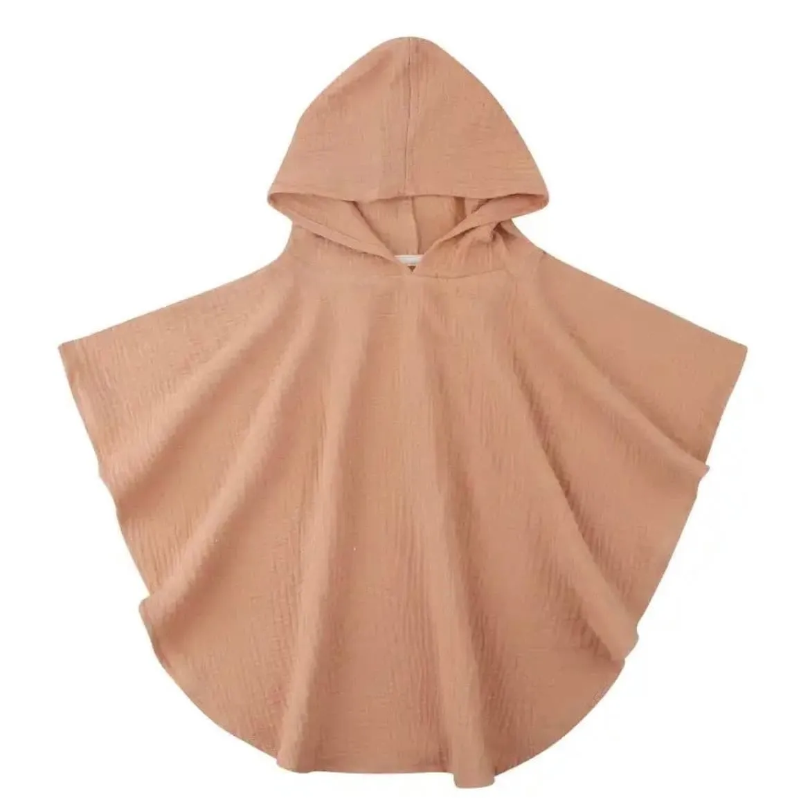 Baby Hooded Muslin Poncho