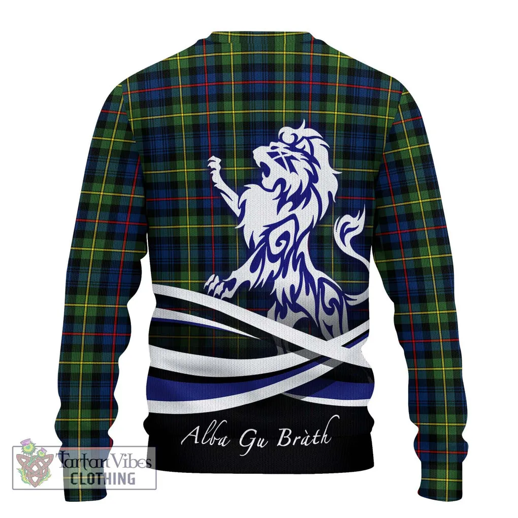 Bailey Modern Tartan Ugly Sweater with Alba Gu Brath Regal Lion Emblem