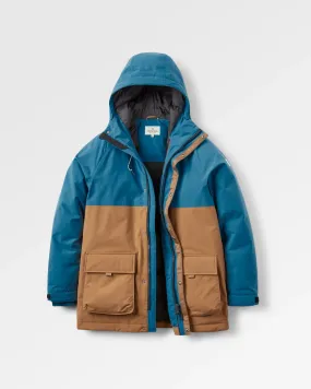 Baltic Recycled Insulated Parka - Toffee/Blue Steel