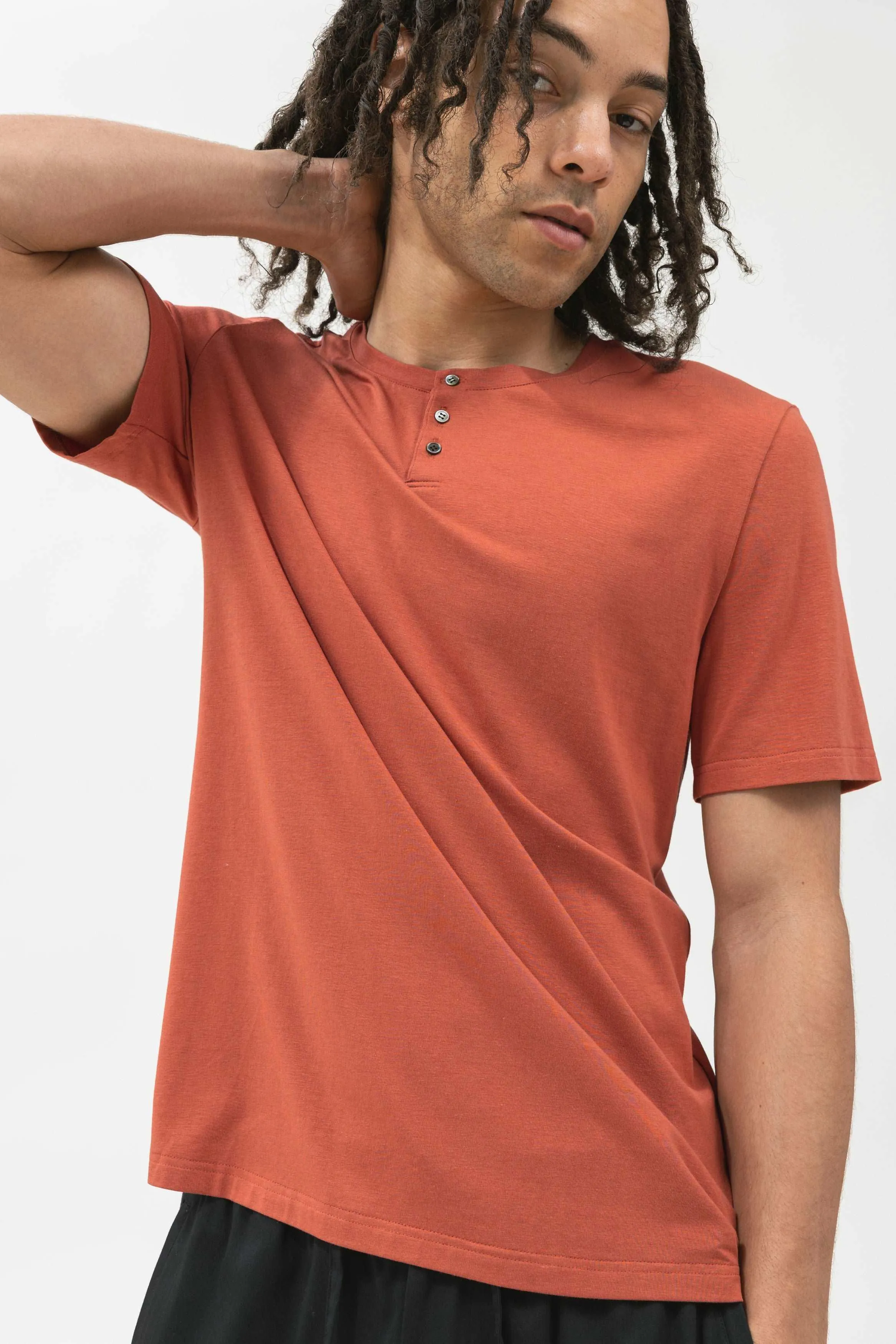 Bamboo Short Sleeve Henley