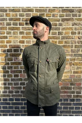 Belstaff - Crosby Forest Motorcycle Waxed Cotton Green - Jacket