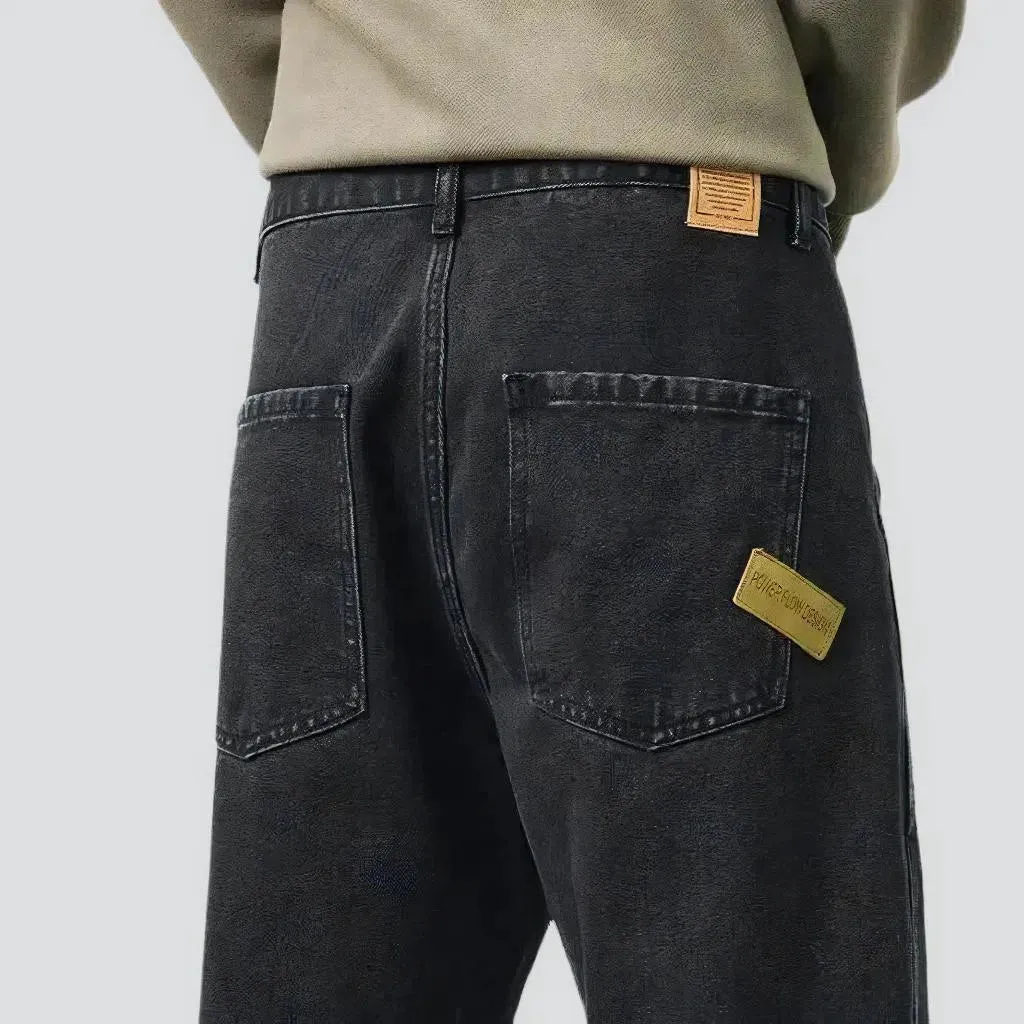 Black baggy jeans
 for men