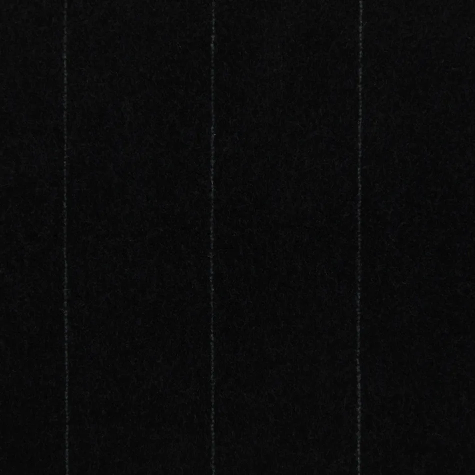 Black Pinstripe Stretch Velvet 2367