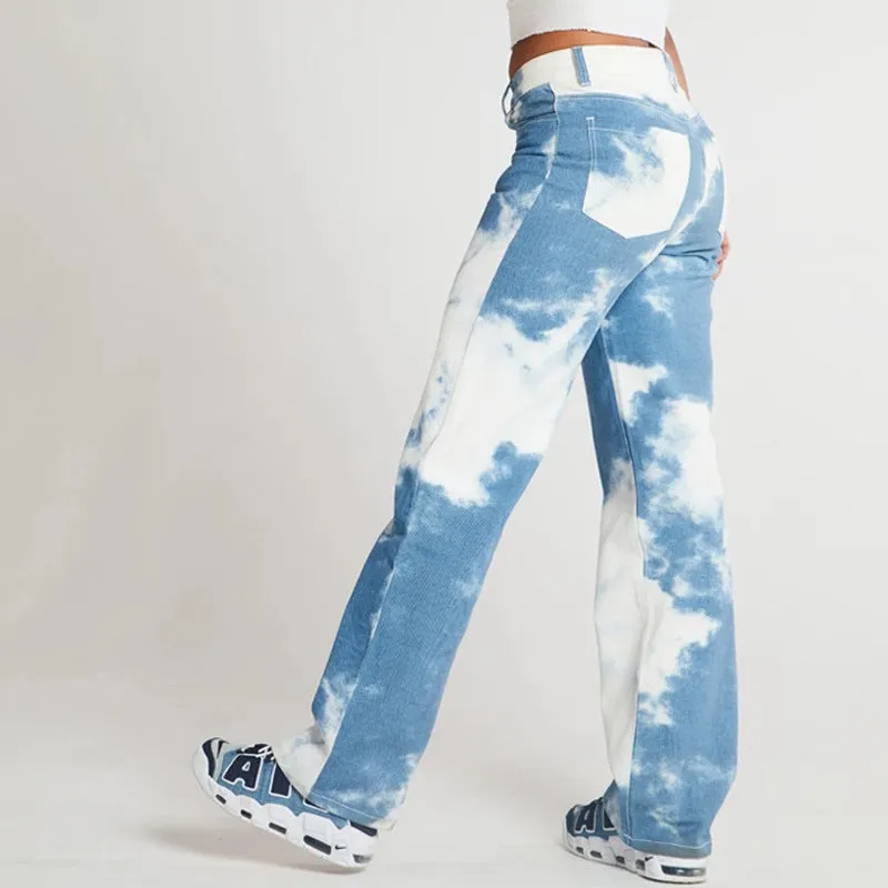 Bleached Denim Jeans