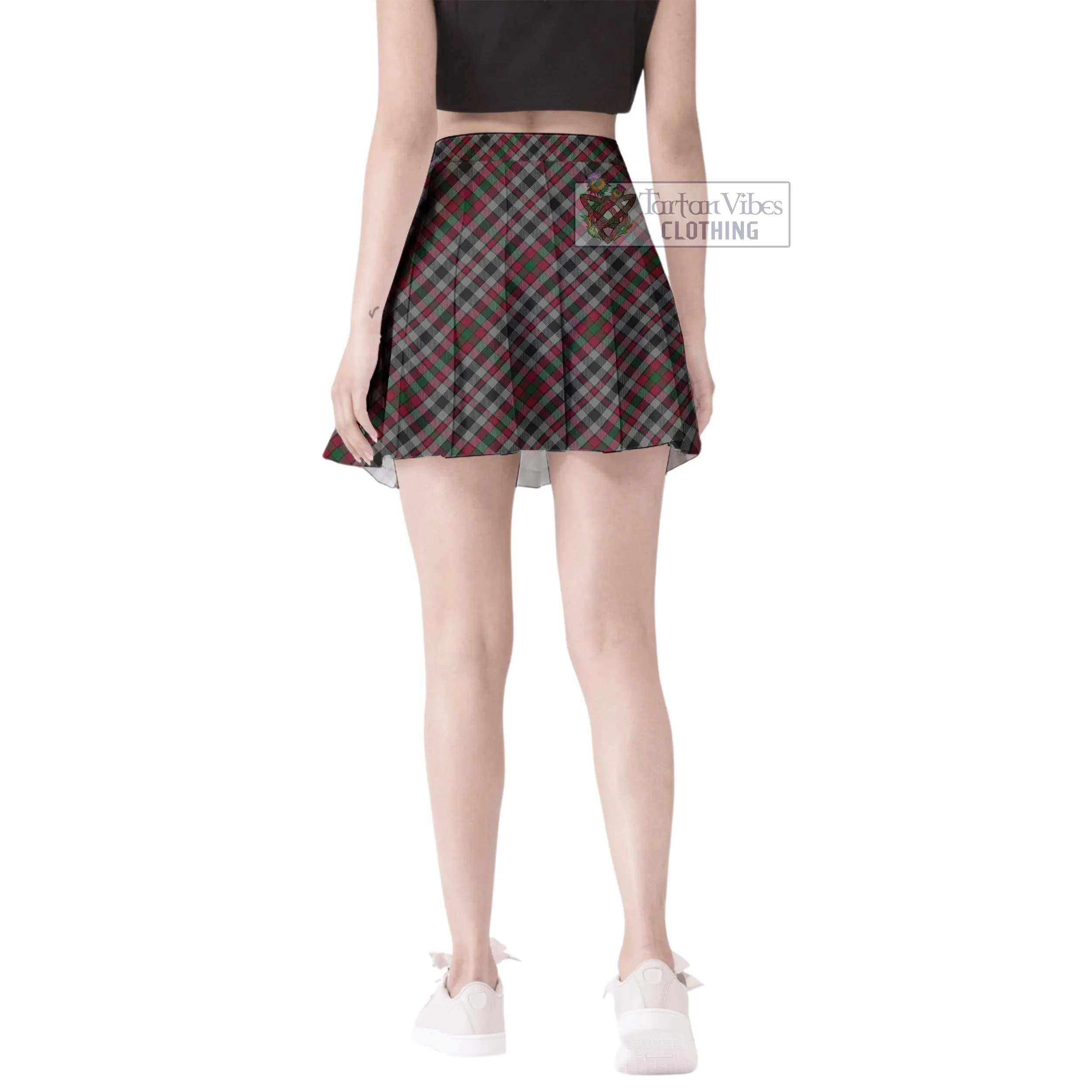 Borthwick Tartan Women's Plated Mini Skirt