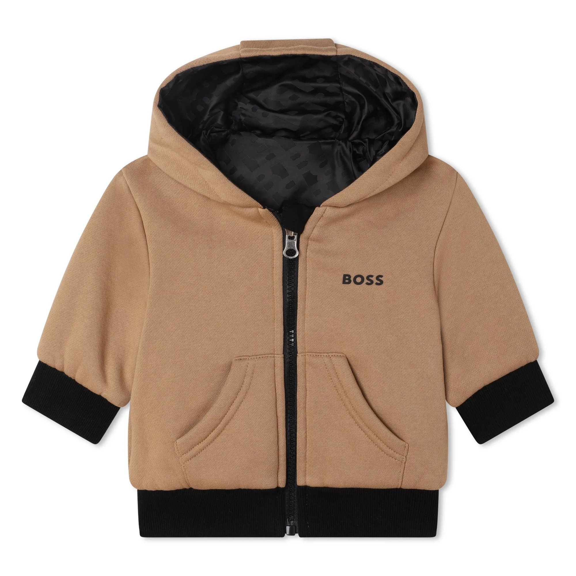 BOSS KIDSWEAR Infant Monogram Reversible Cardigan