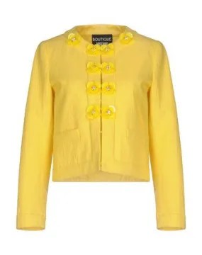 Boutique Moschino Women Blazer Yellow 14 UK