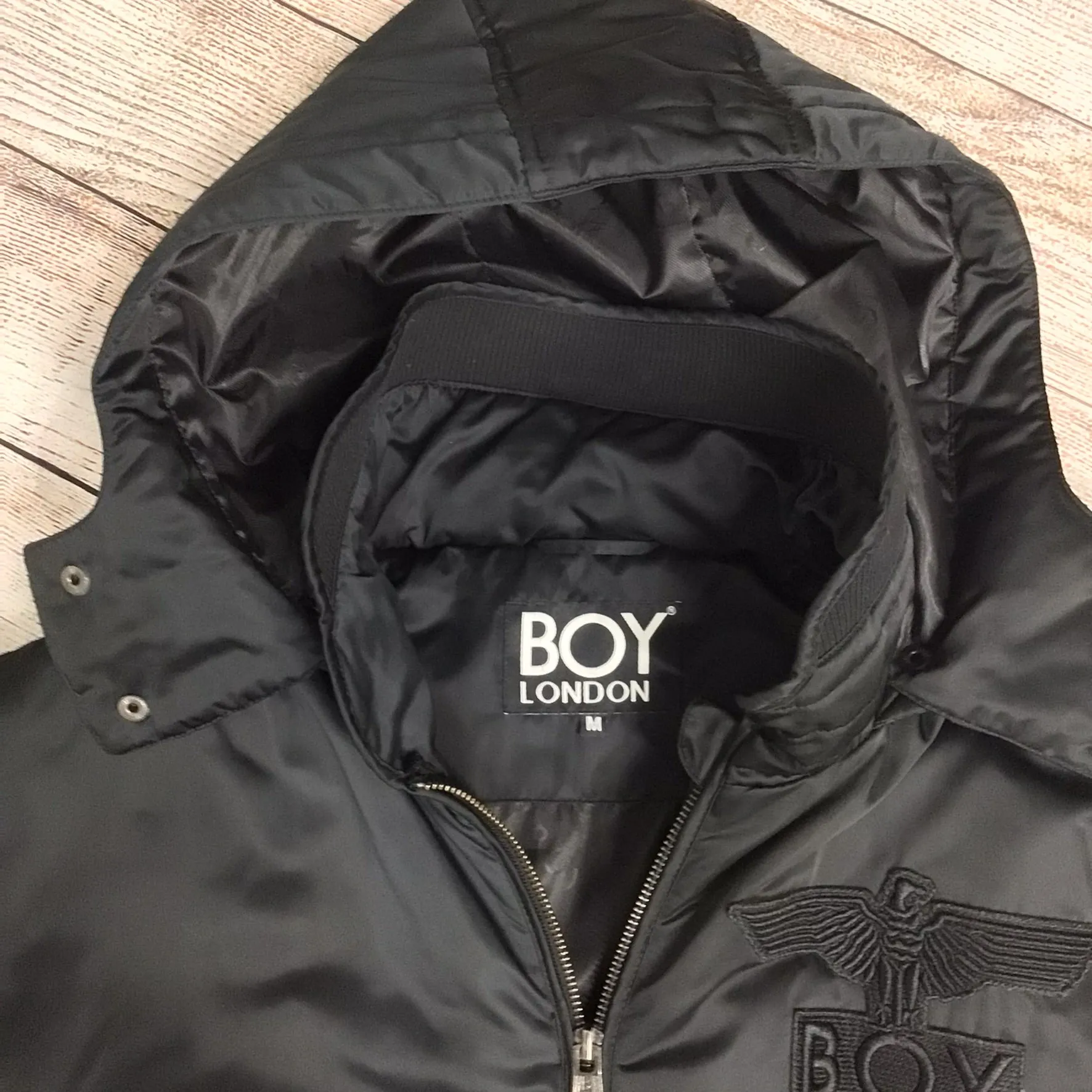 BOY London Black Parka Jacket Size M