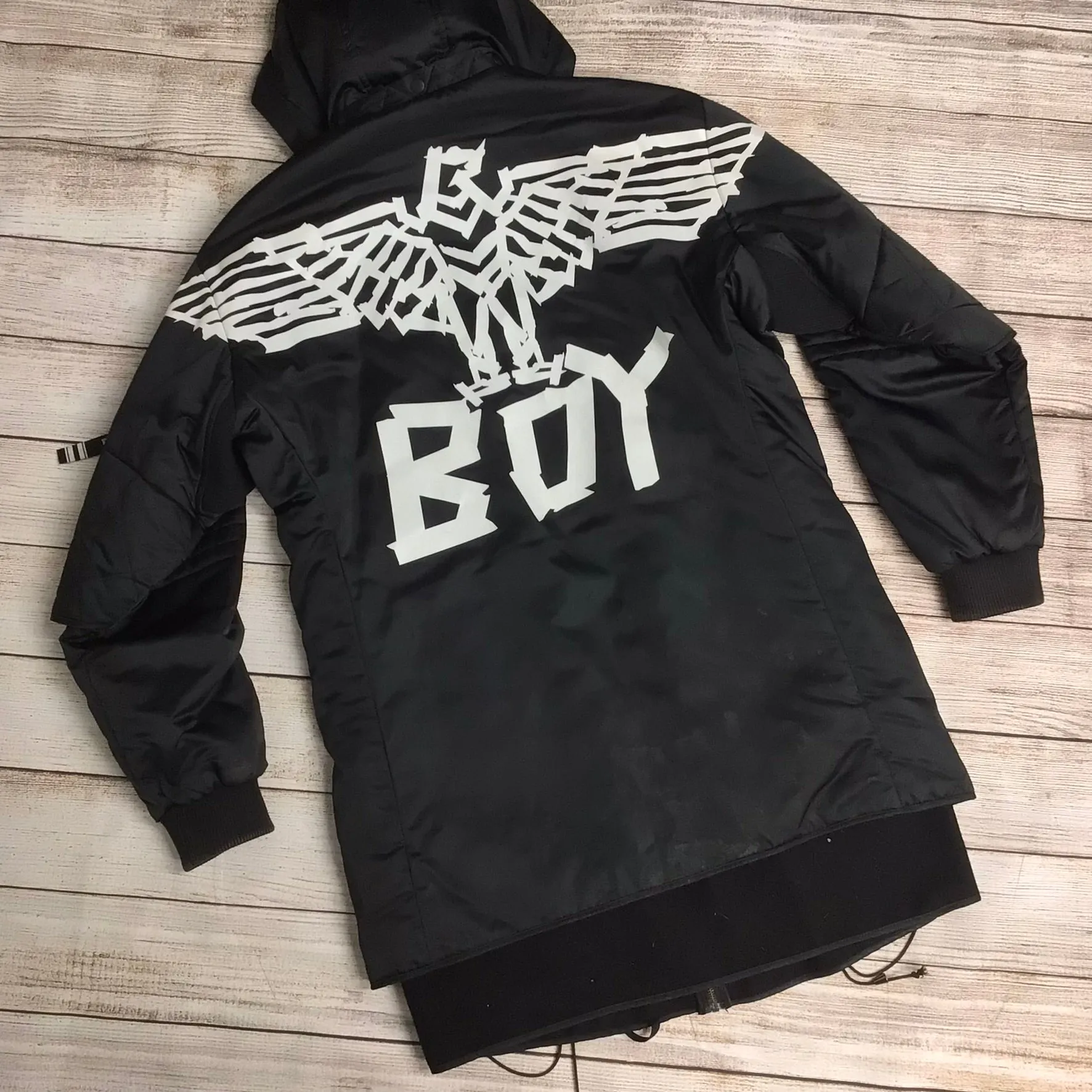 BOY London Black Parka Jacket Size M