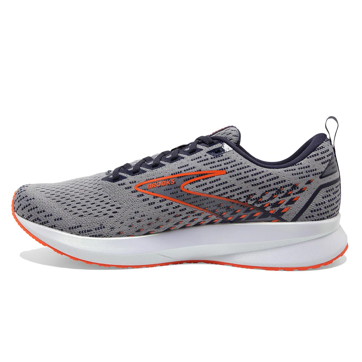 Brooks Levitate 5 Mens | Grey/peacoat/flame