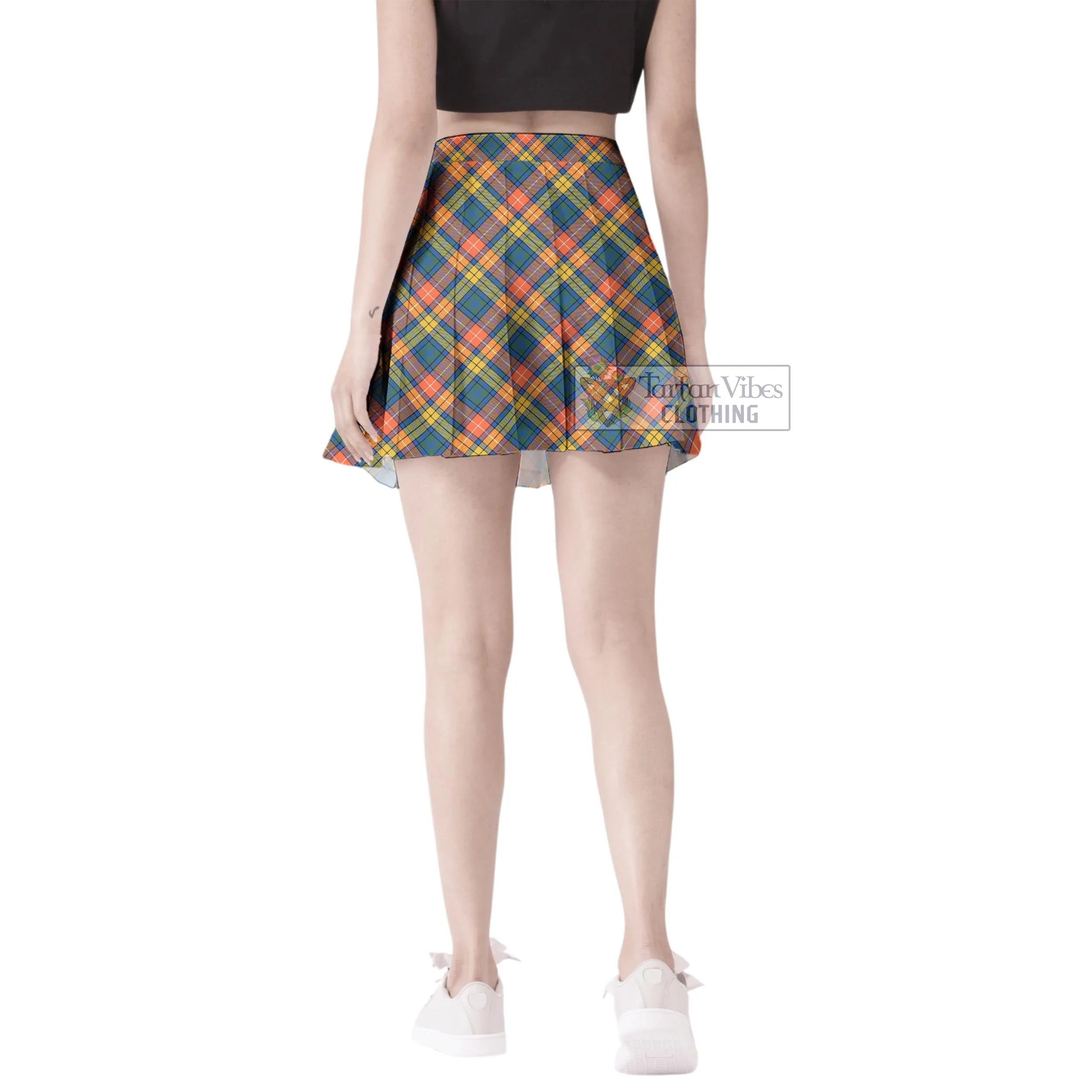 Buchanan Ancient Tartan Women's Plated Mini Skirt