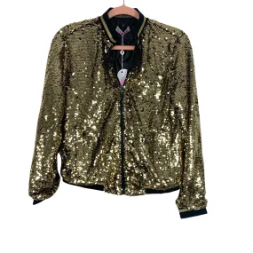 Buddy Love Sequin Bomber Jacket NWT- Size S