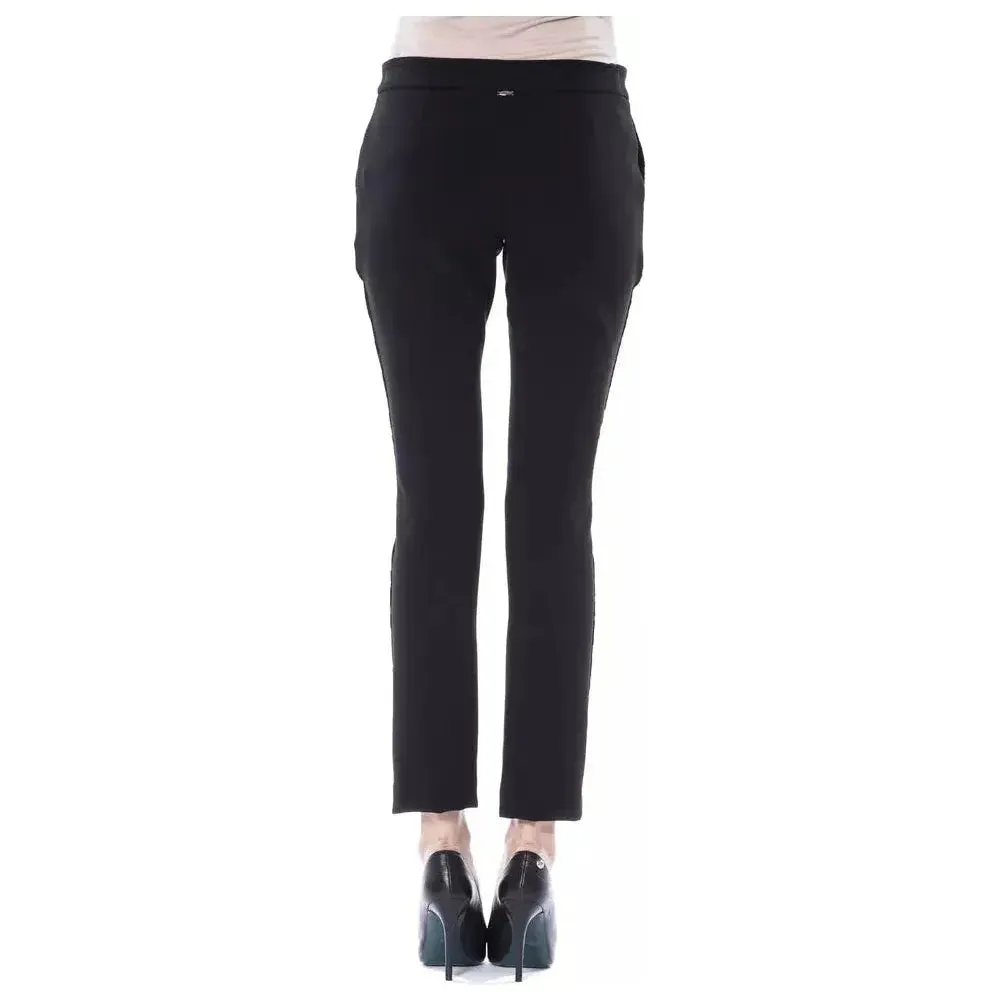 BYBLOS Black Acrylic Women Pants