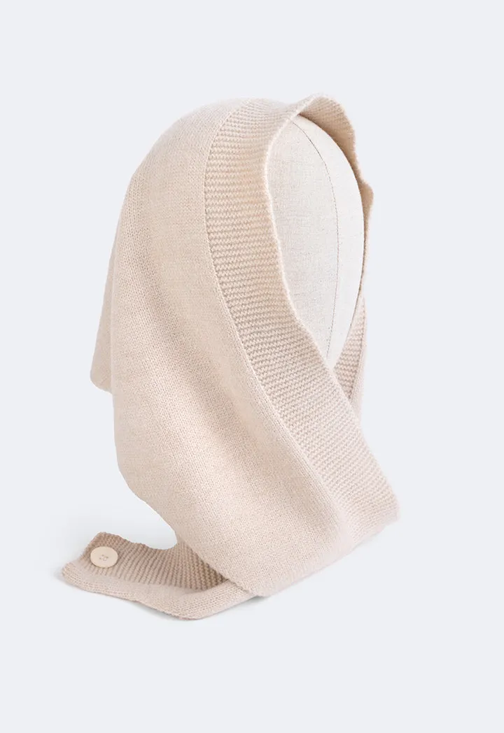 Choice Solid Knitted Balaclava Oatmeal