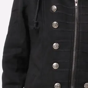 Coat with Zip and Buttons