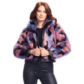 Cosmo Fox Faux Fur Zip Jacket