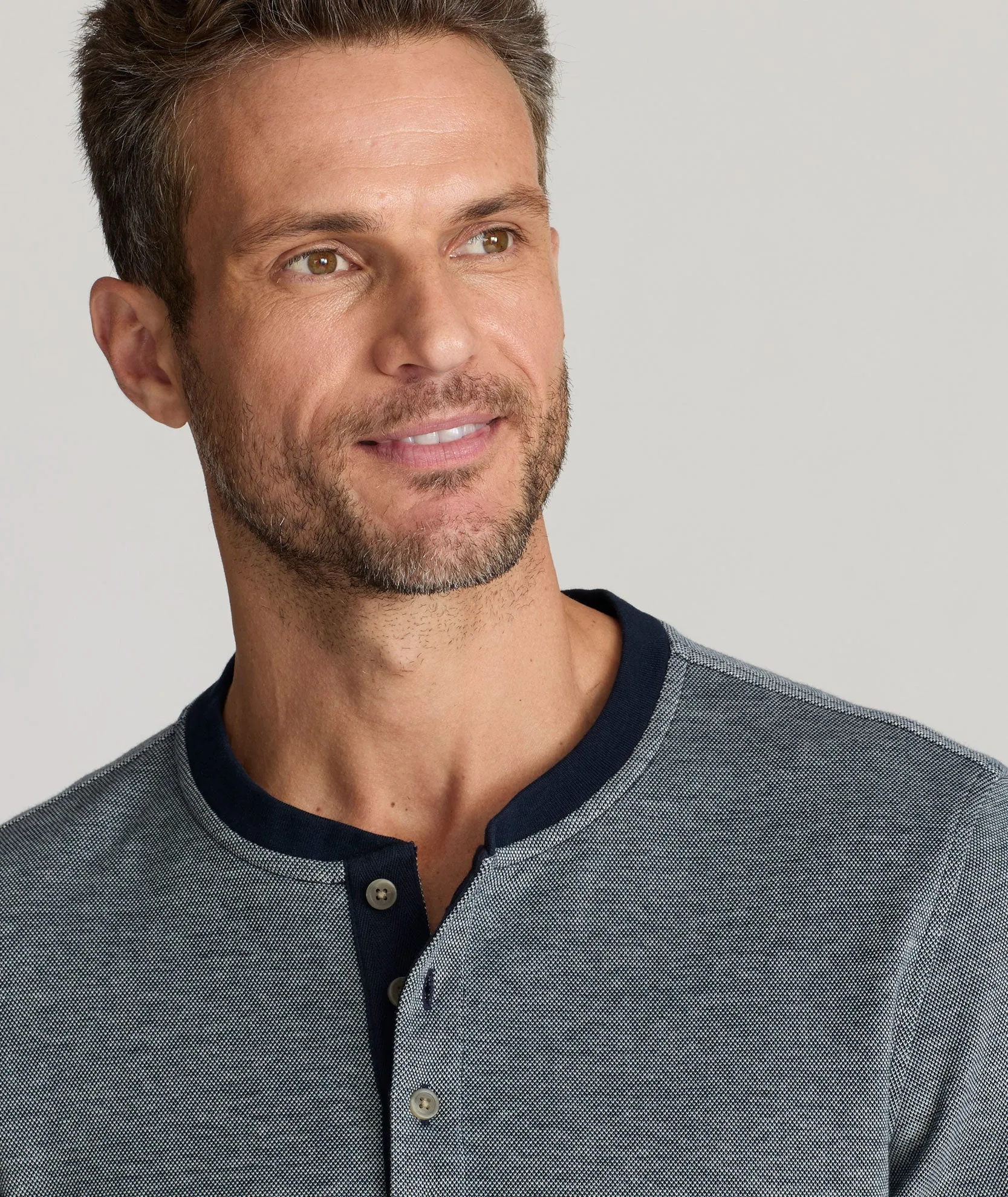 Cotton Pique Henley