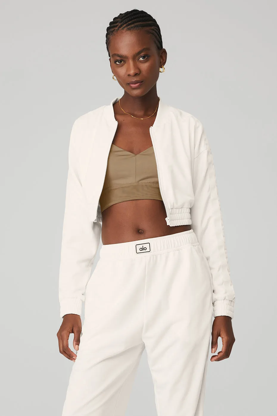 Cropped Prizewinner Jacket - Ivory