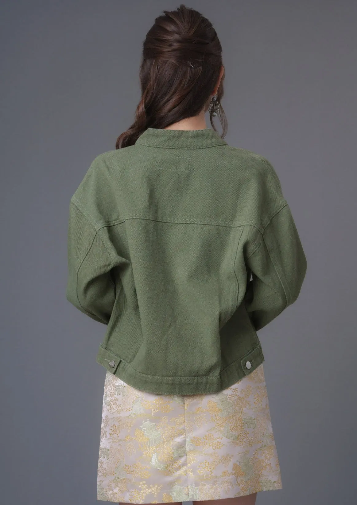 Denim Tang Jacket (Army Green)