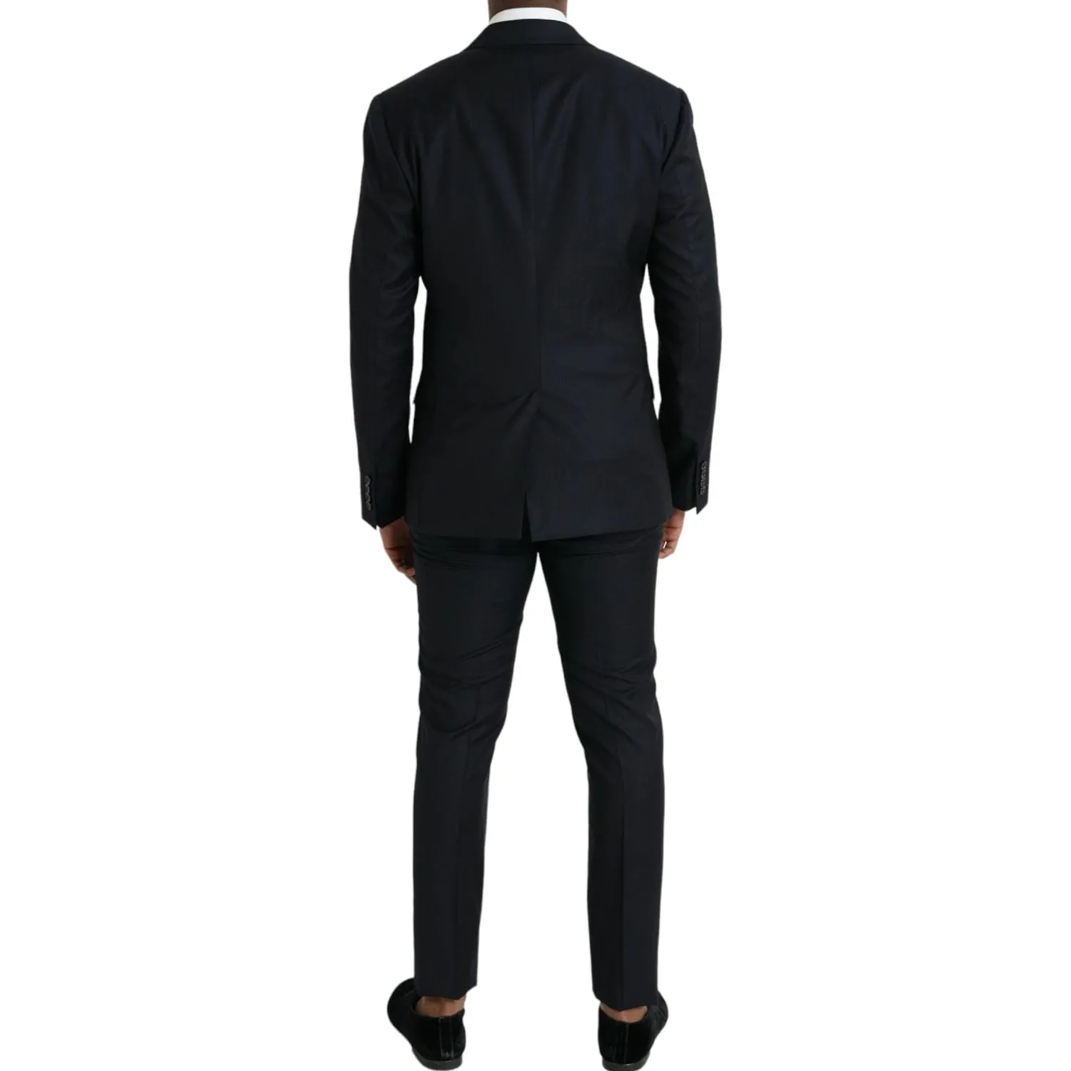 Dolce & Gabbana Dark Blue Wool NAPOLI Formal 2 Piece Suit