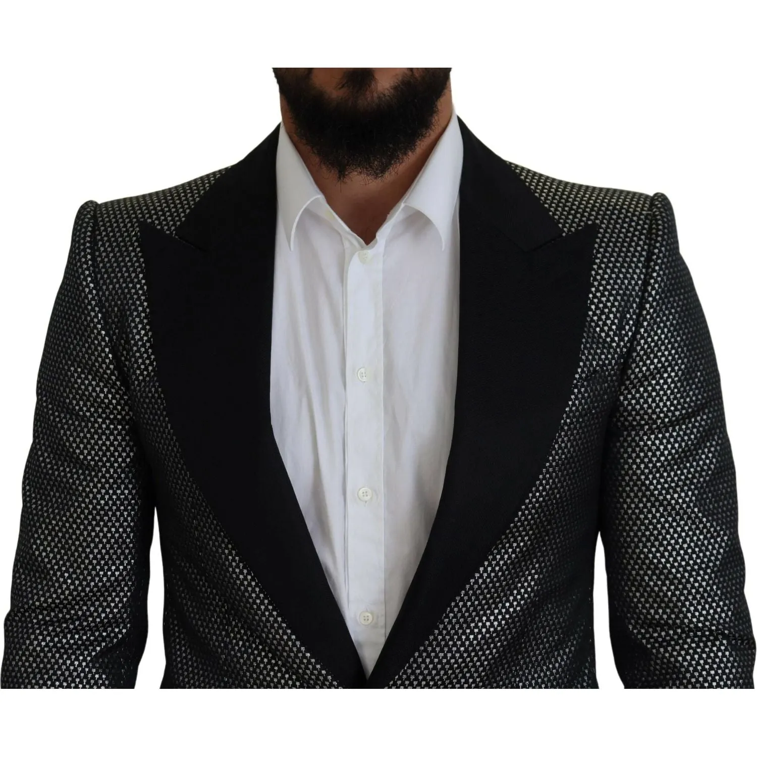 Dolce & Gabbana Elegant Jacquard Single Breasted Blazer