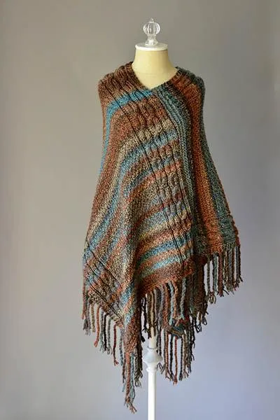 Double Cable Poncho