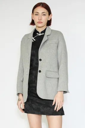 Double-Sided Wool Grey Blazer