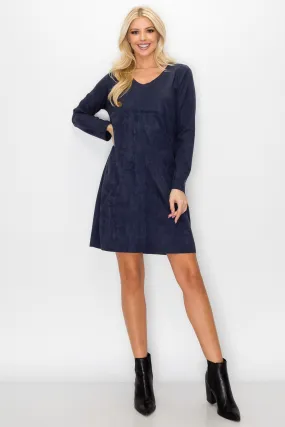 Dress w/Pockets - Navy