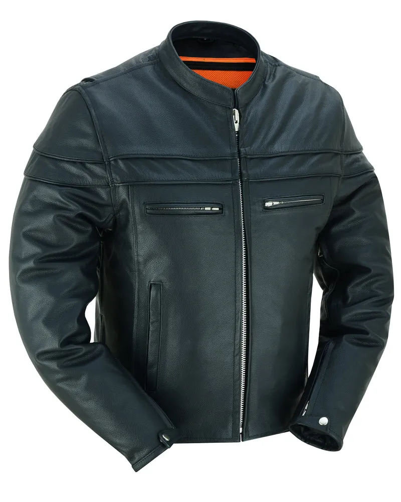 DS784 Men's Full Hand Leather Jacket