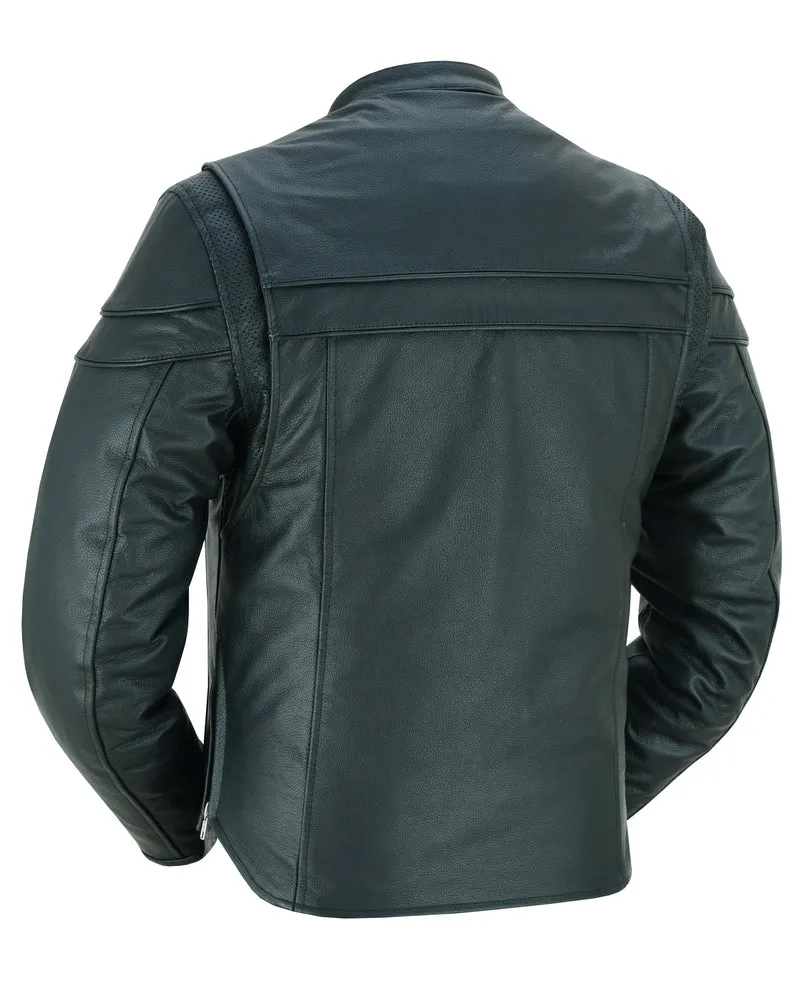 DS784 Men's Full Hand Leather Jacket