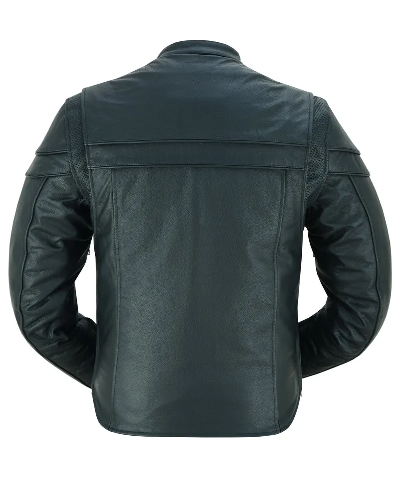 DS784 Men's Full Hand Leather Jacket