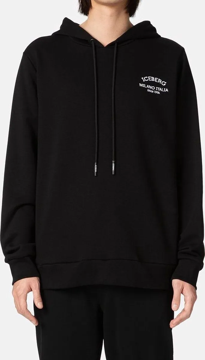 Embroided Logo Sw Hoody (Black) - I23E08663179000