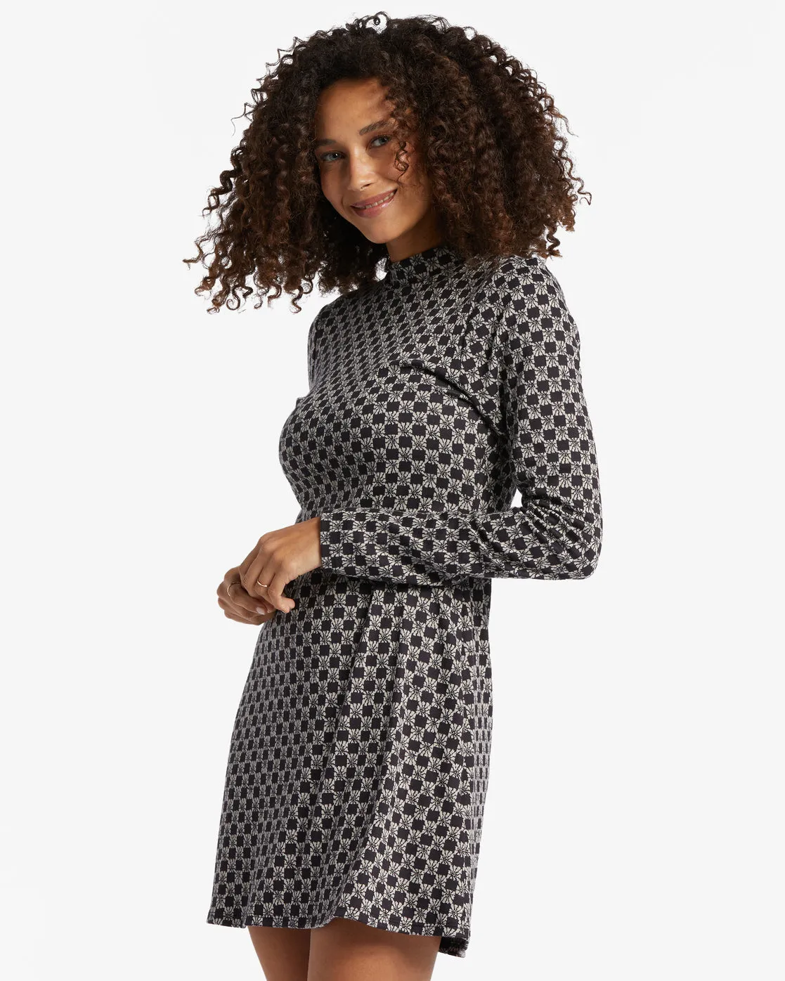 Everleigh Mock Dress - Black Pebble