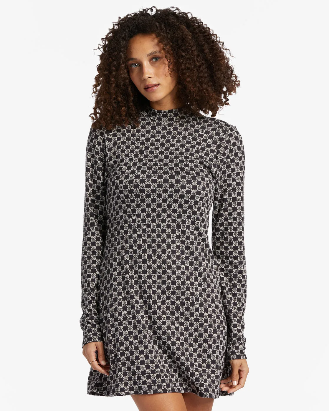 Everleigh Mock Dress - Black Pebble