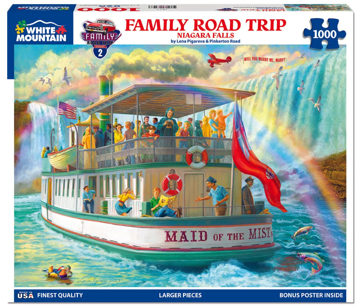 Family Road Trip - Niagara Falls (1822pz) - 1000 Piece Jigsaw Puzzle